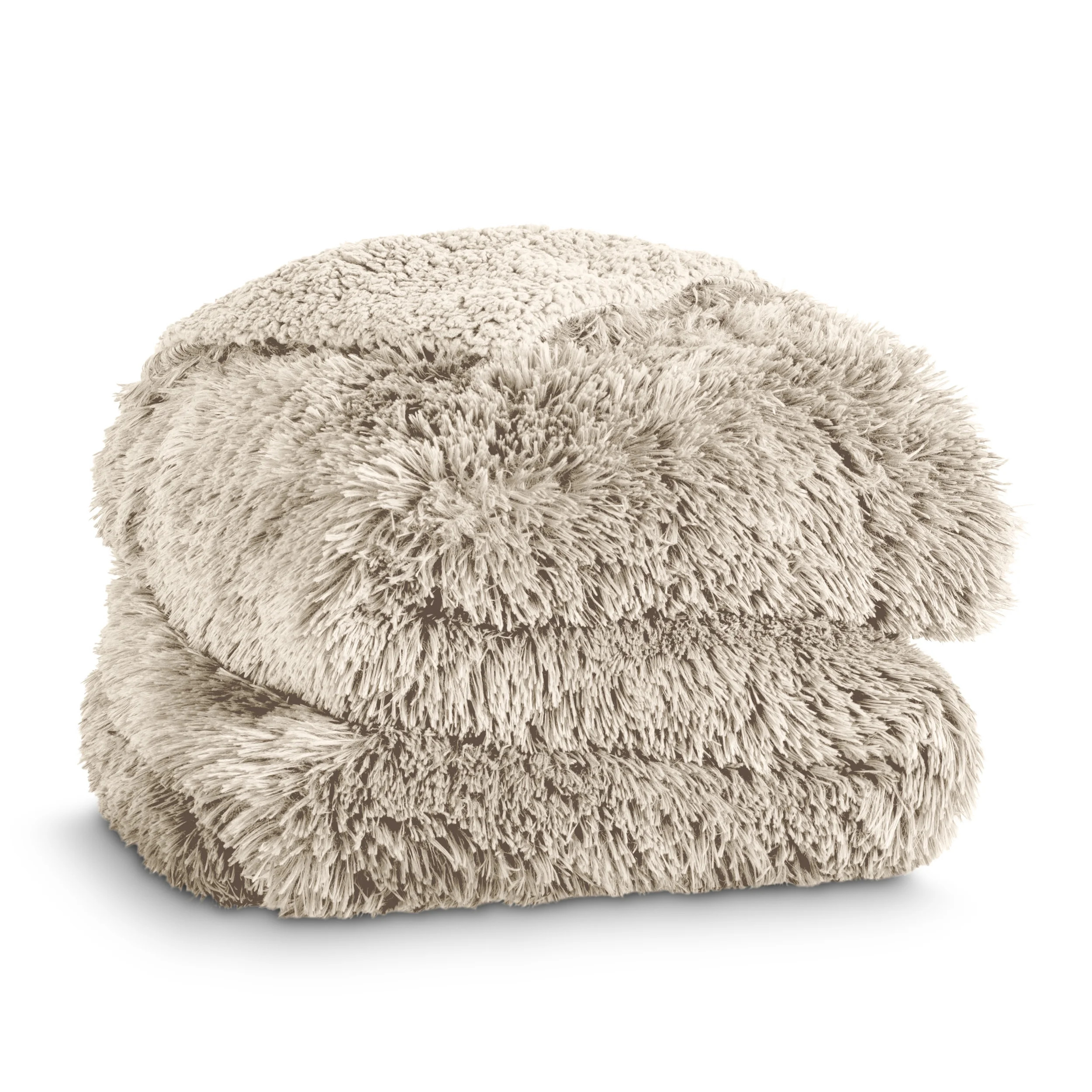 Bare Home Shaggy Blanket - 90" x 108" - Ultra Soft Fleece - King, Oyster | Walmart (US)