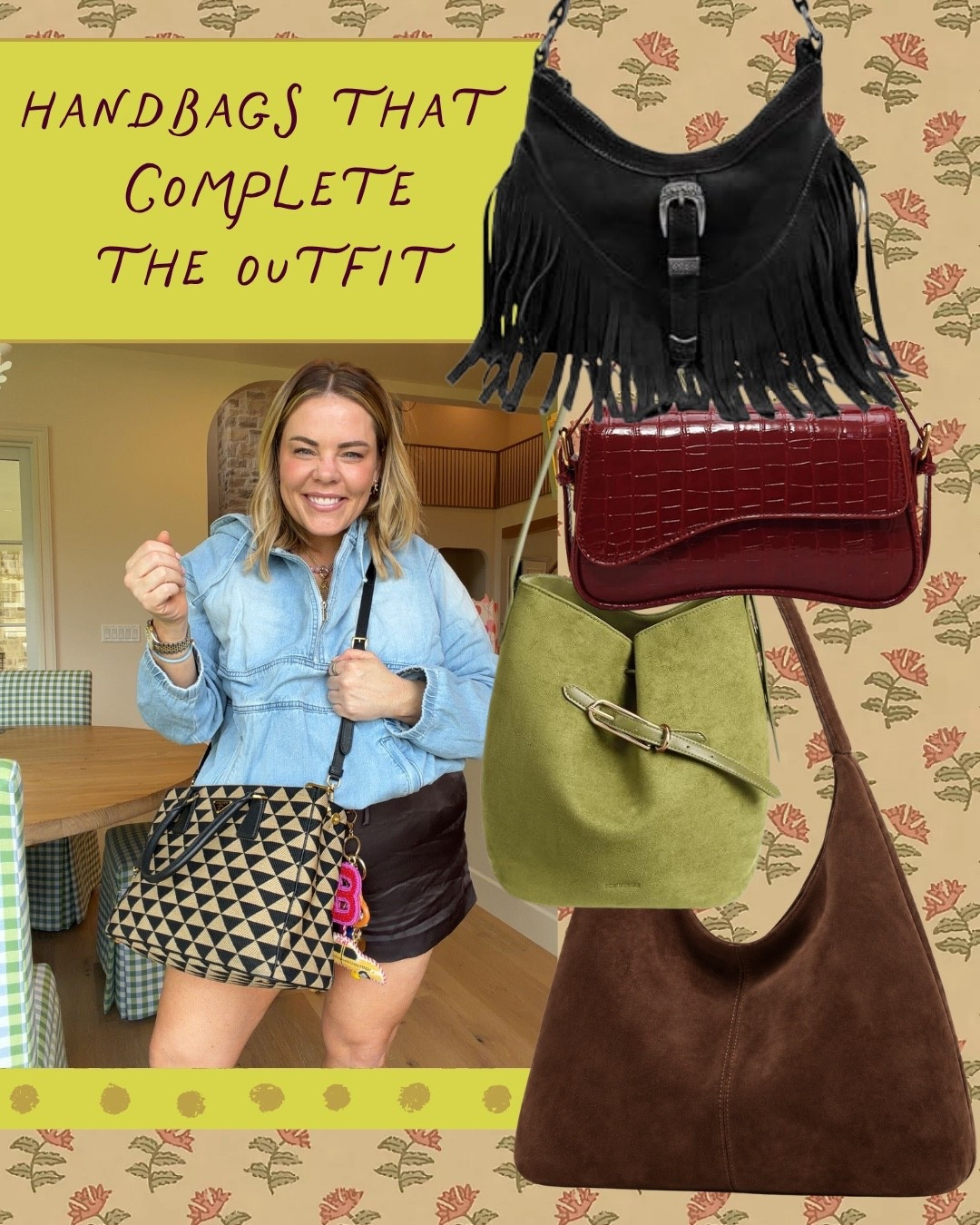 A great handbag can completely pull an outfit together! 👜 I’m loving all the texture and rich fall colors right now—from suede and fringe to burgundy and statement prints. These are such fun ways to add a little personality to even the simplest outfit!

#LTKSeasonal #LTKOver40 #LTKgrwm
