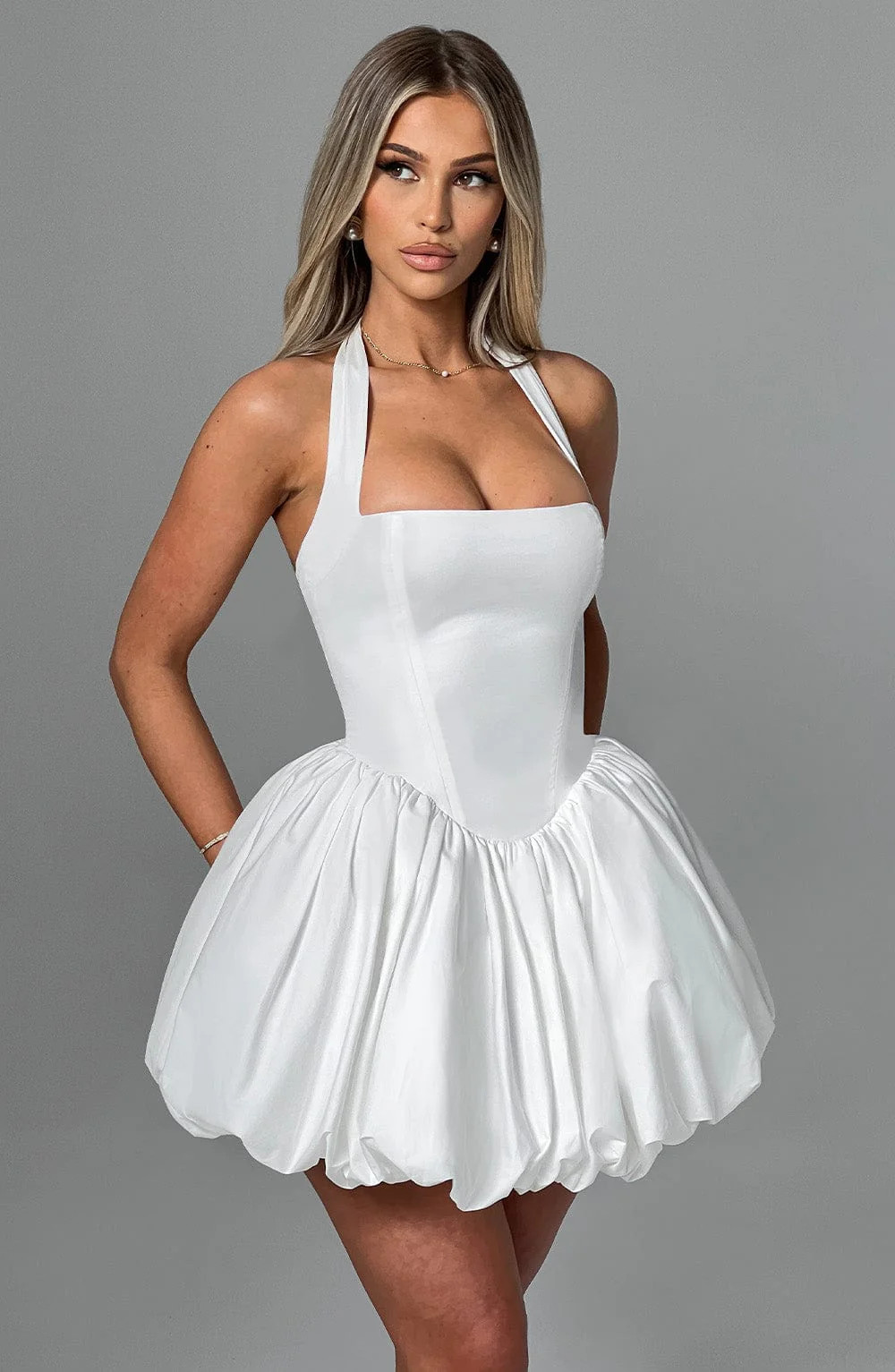 Maricia Mini Dress - Ivory | Babyboo (global)