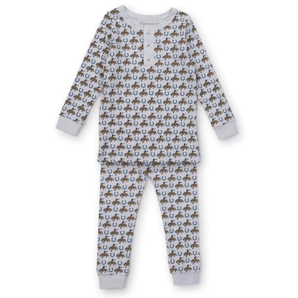 SALE Jack Boys' Pima Cotton Pajama Pant Set - Rodeo Cowboy | Lila and Hayes