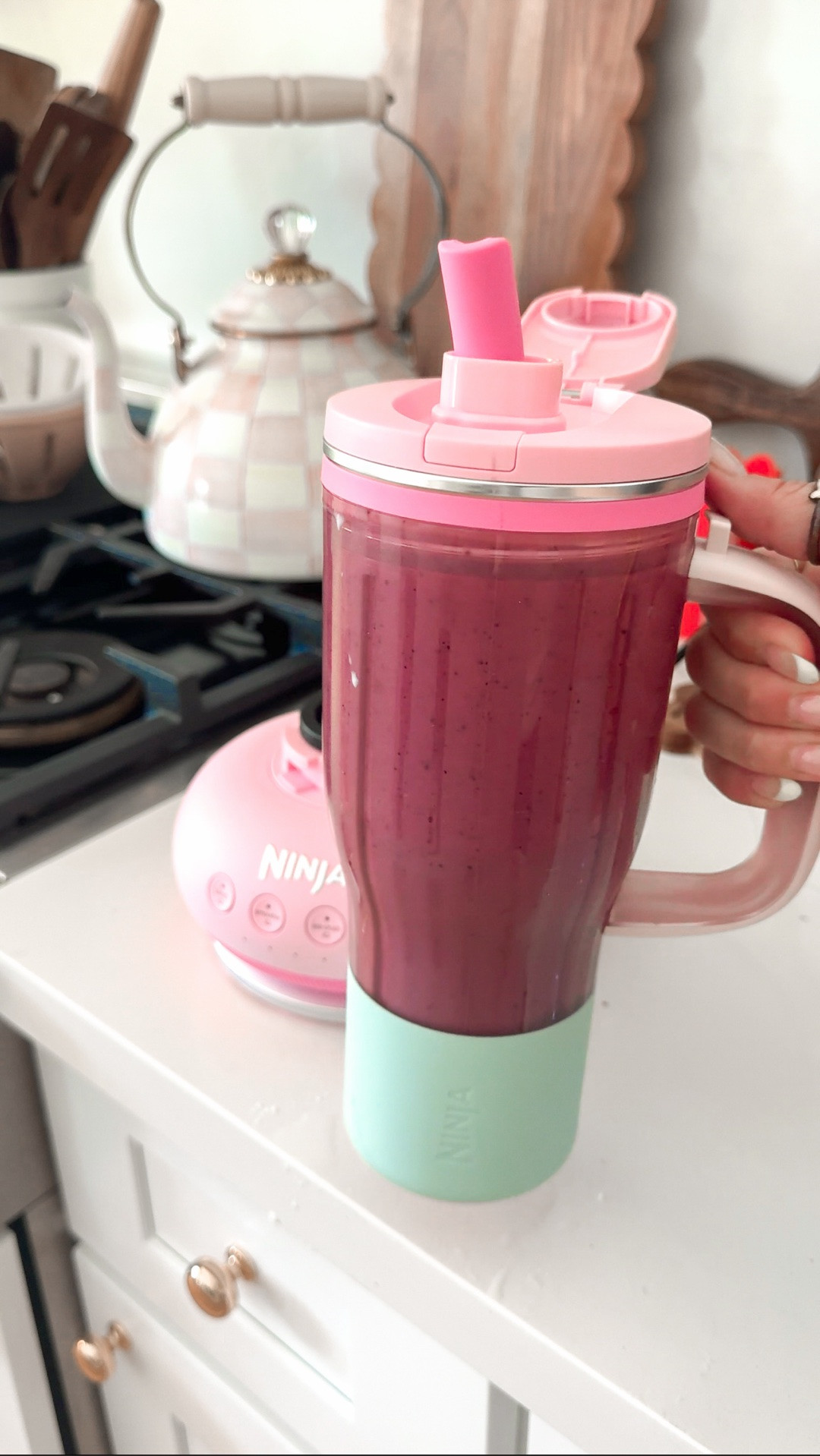 Mix your favorite drinks on-the-go with a blender + tumbler in one. It's the perfect size for smoothies and frozen drinks on-the-go... plus, it's cupholder friendly! 🥤🌪️

#LTKmomlife #LTKHome #LTKfitnessgoals