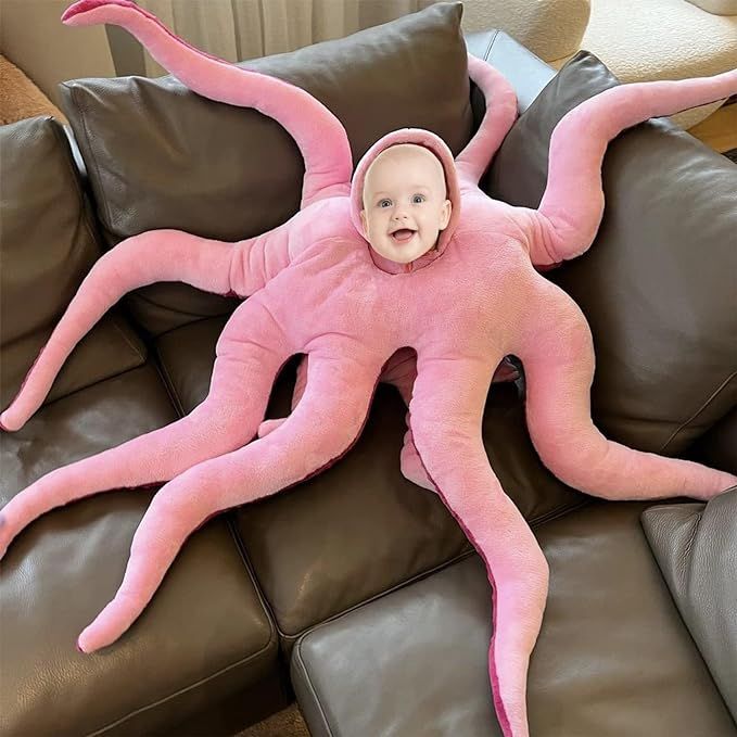 XKCL Baby Octopus Costume, Wearable Giant Stuffed Animal - Fun Dress Up Gift for Boys & Girls Bir... | Amazon (US)