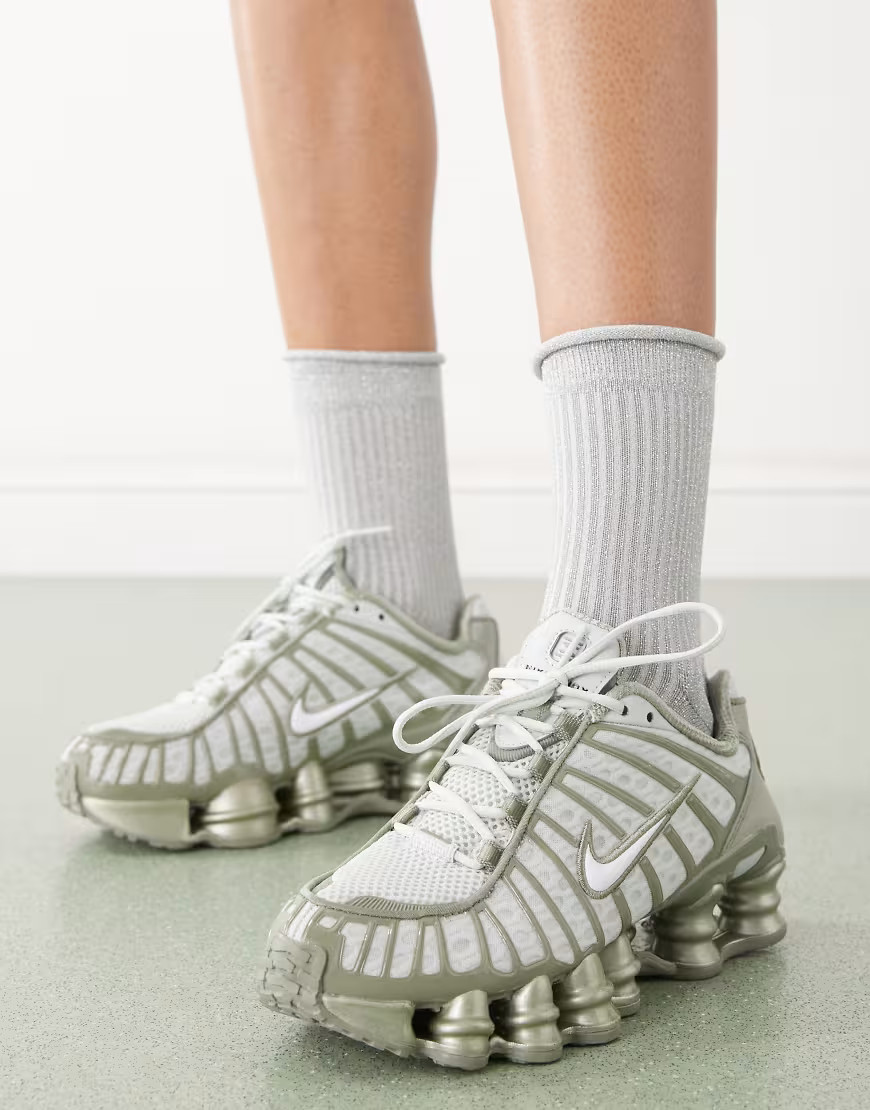 Nike Shox TL sneakers in light green | ASOS (Global)