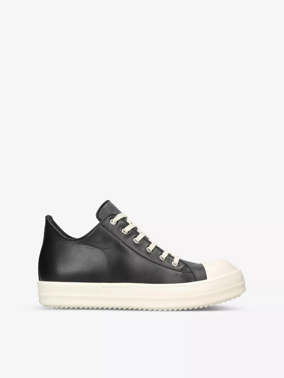 Classic toe-cap leather low-top trainers | Selfridges
