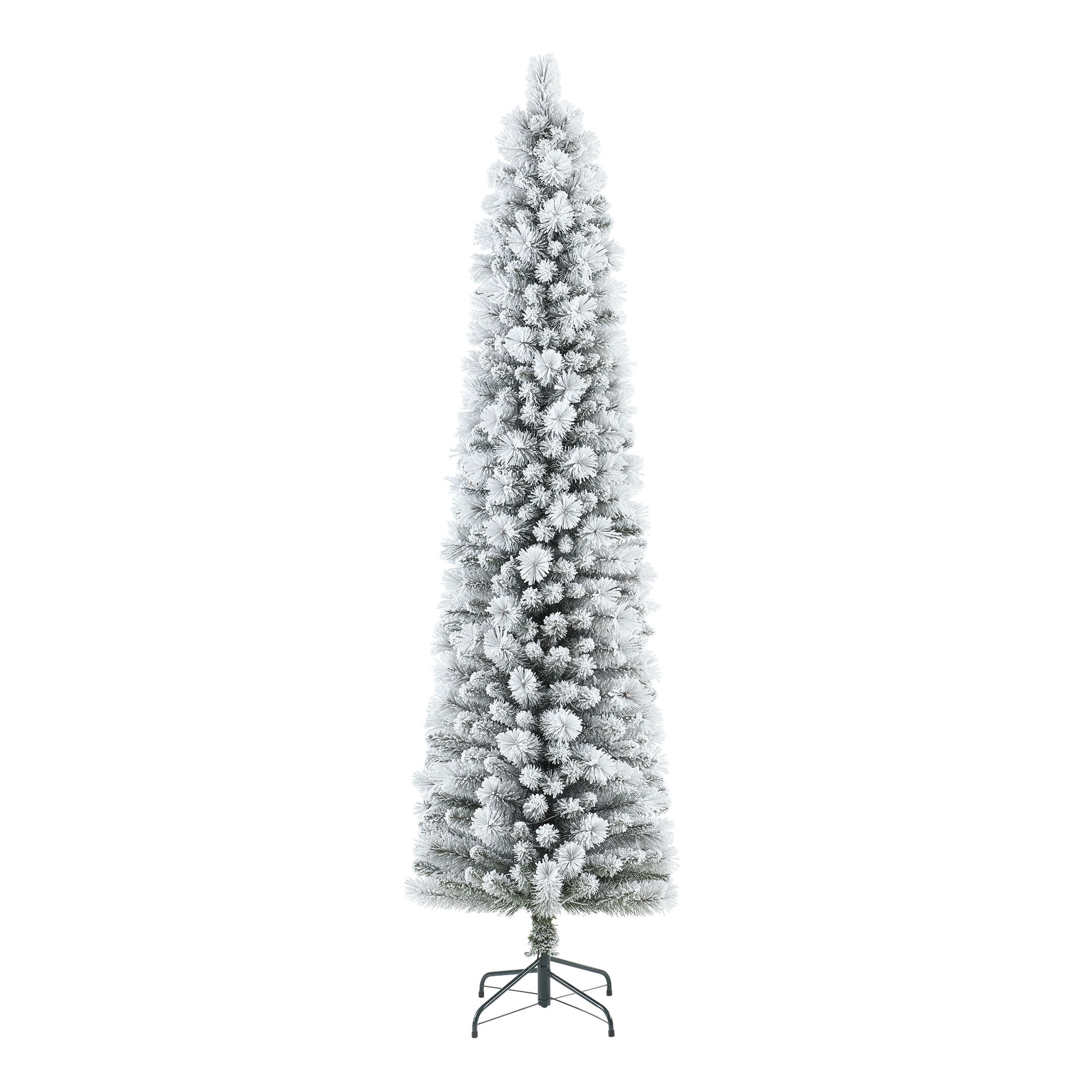 Holiday Time 7' Pre-lit Flocked Colorado Slim Tree, Green, Holiday Time 7' Pre-lit Flocked Colora... | Walmart (CA)