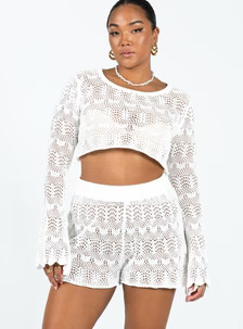 Leah Knit Set White | Princess Polly US