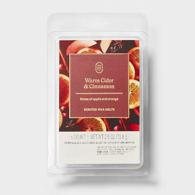 6ct Warm Cider and Cinnamon Wax Melts 2.5oz - Threshold™ | Target
