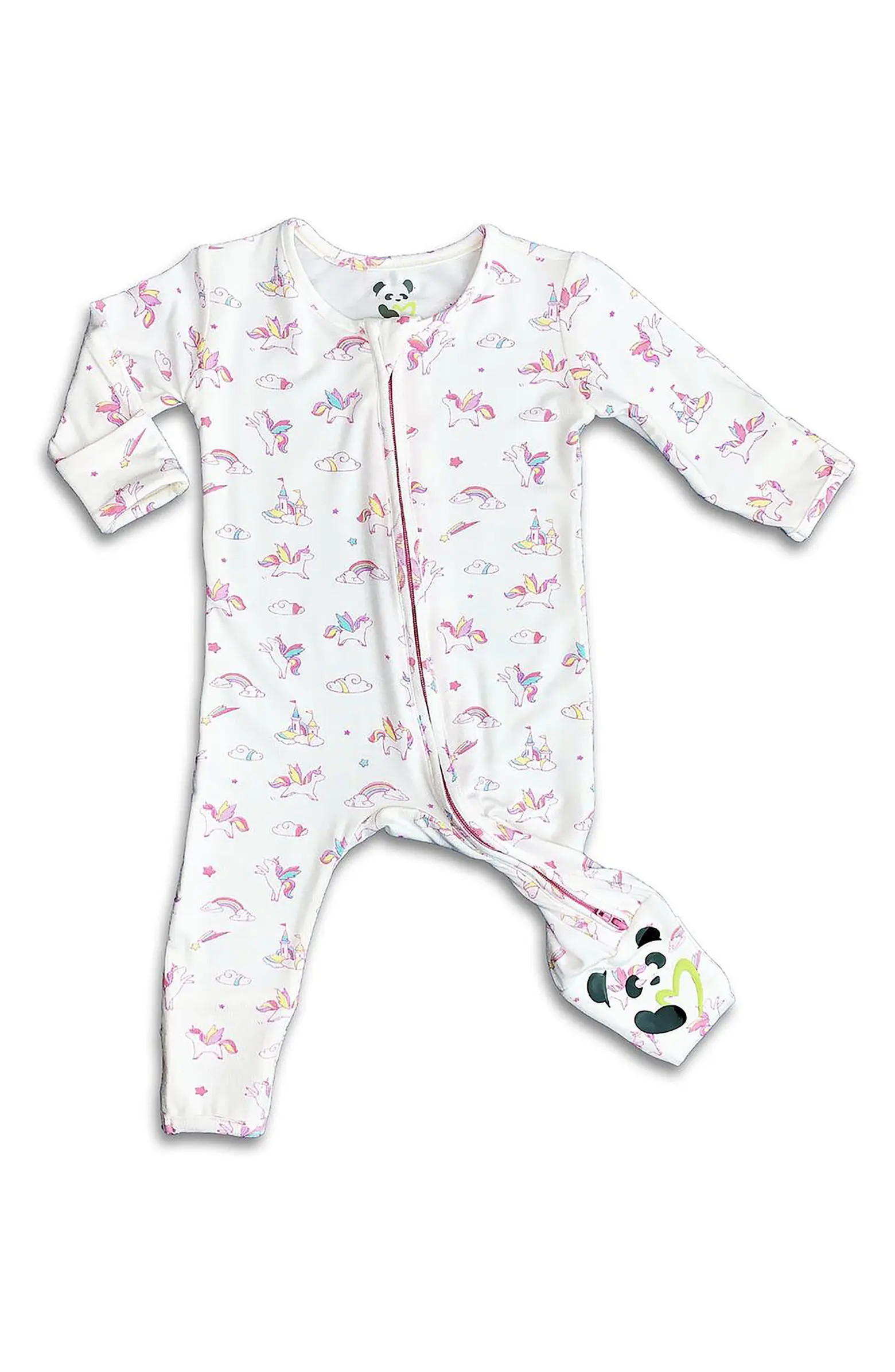 Kids' Unicorns Convertible Footie Pajamas | Nordstrom