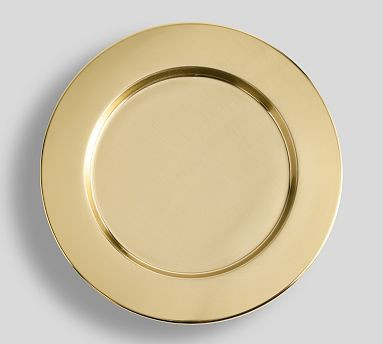 Harrison Stainless Steel Charger Plates | Pottery Barn (US)