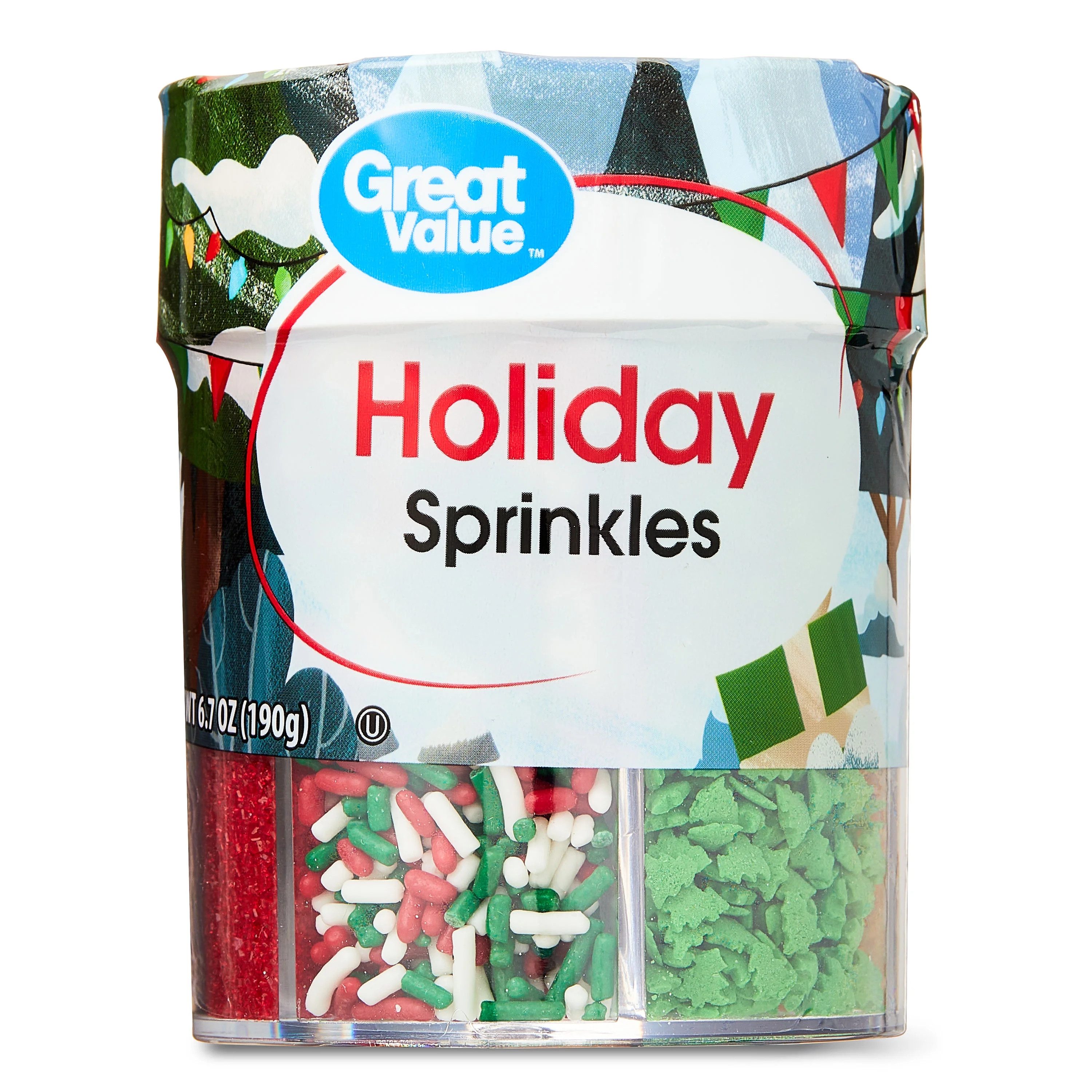 Great Value 6-Cell Holiday Sprinkle Assortment, 6.7 oz | Walmart (US)