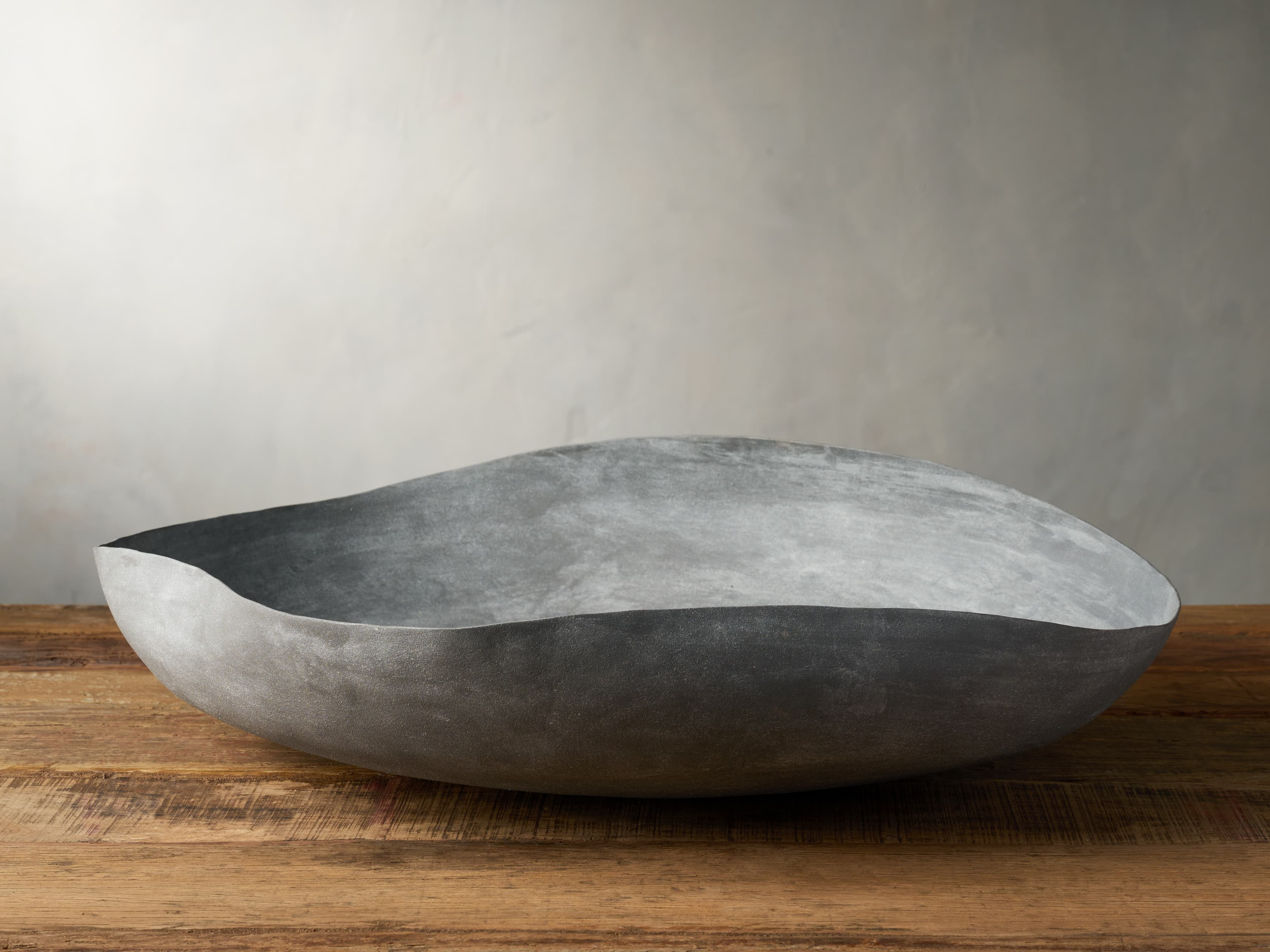 Delos Folded Bowl in Concrete | Arhaus