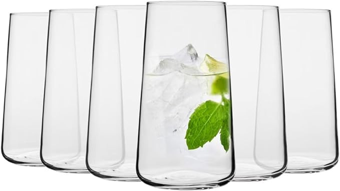 Krosno Glasses for Water, Juices and Other Drinks| Elegant Design | Set of 6 | Capacity 20 fl oz ... | Amazon (US)