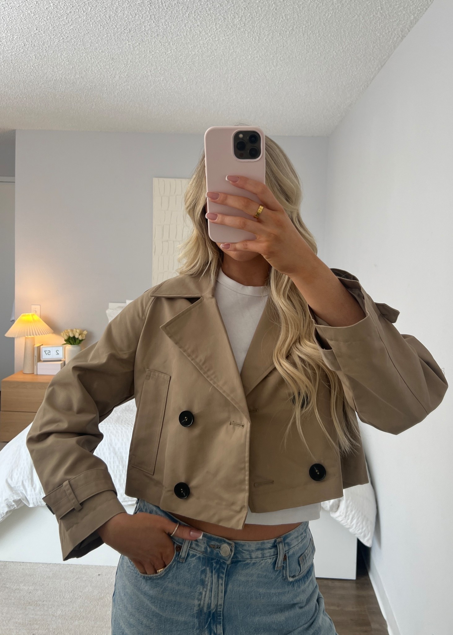 Zara cropped trench for springg