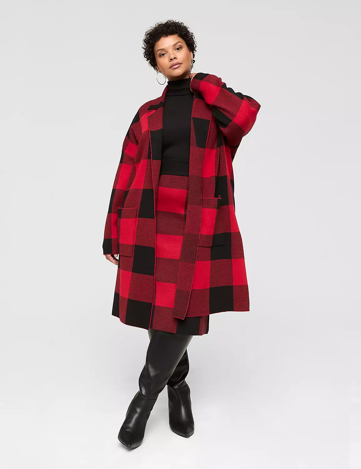 Jacquard Open-Front Coatigan | Lane Bryant (US)