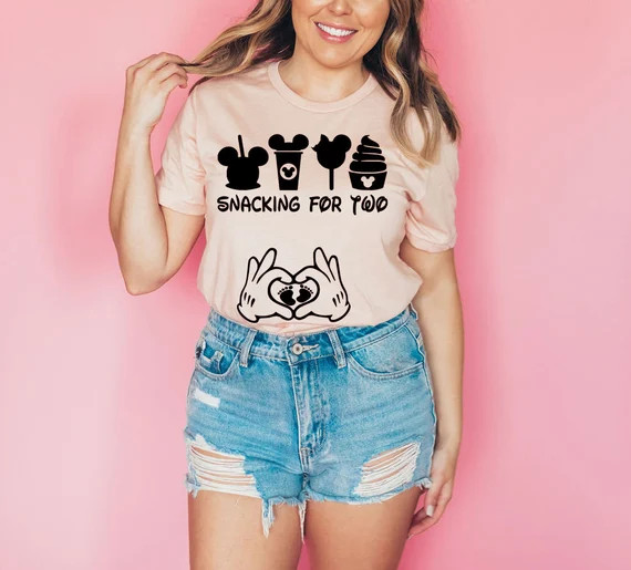 Disney Vacation Snacking for Two Pregnancy Announcement - Etsy | Etsy (US)