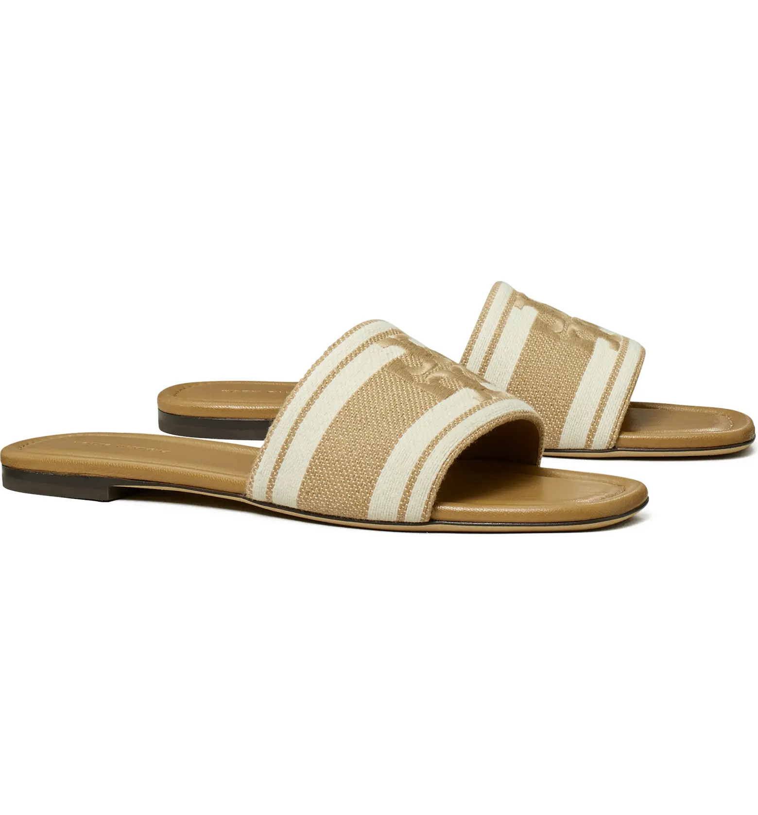 Double T Jacquard Slide Sandal (Women) | Nordstrom