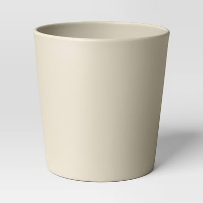 Aesthetic Plastic Indoor Outdoor Planter Pot Sour Cream 8.5"x8.5" - Threshold\u2122 | Target