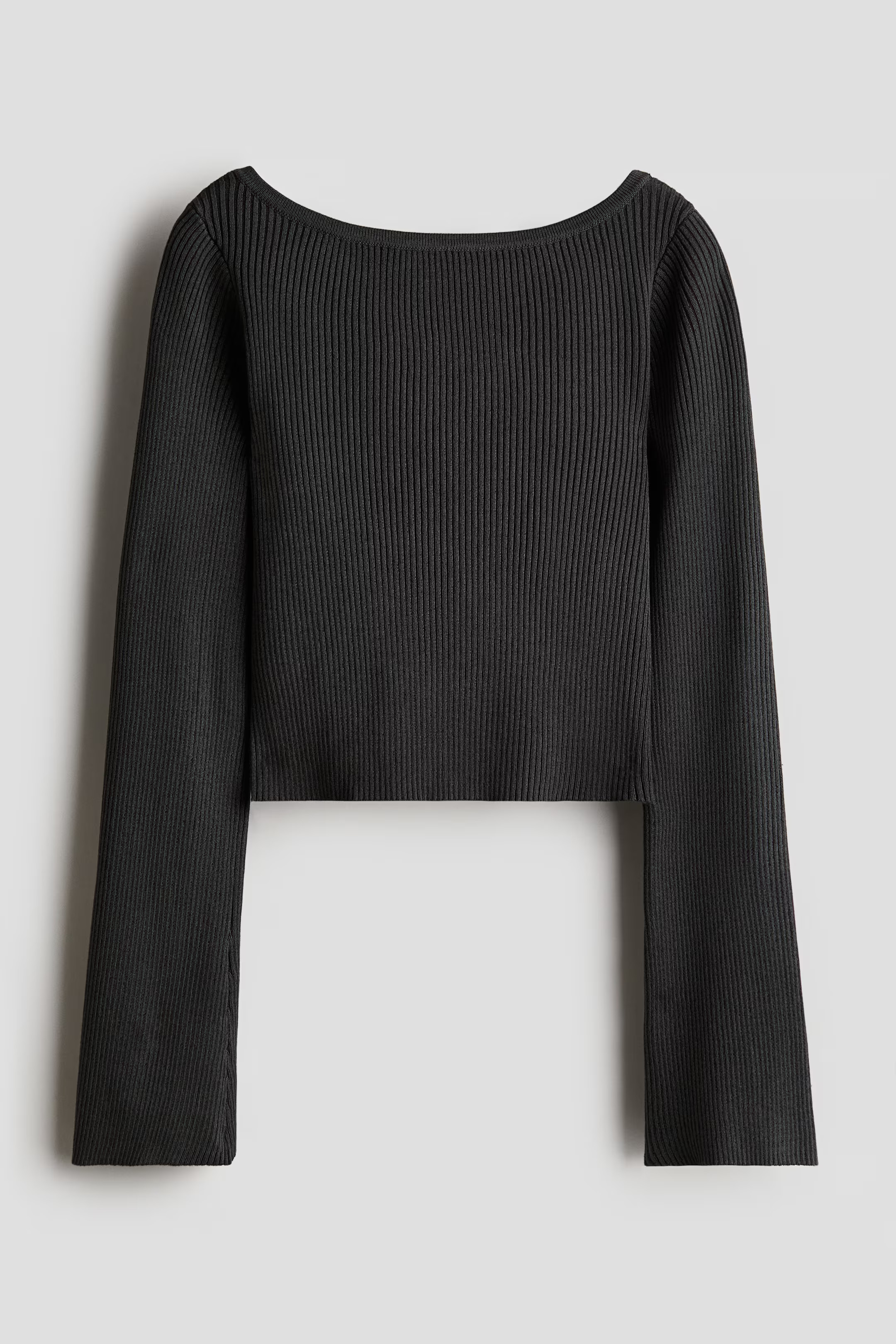 Ribbed Sweater - Charcoal - Kids | H&M US | H&M (US + CA)