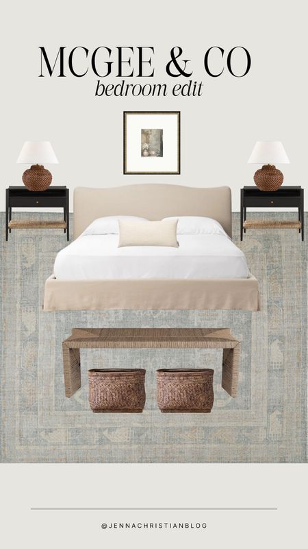 Bedroom vibes from McGee & Co!

End of bed bench, upholstered bed, woven table, wall art 

#LTKHome #LTKStyleTip