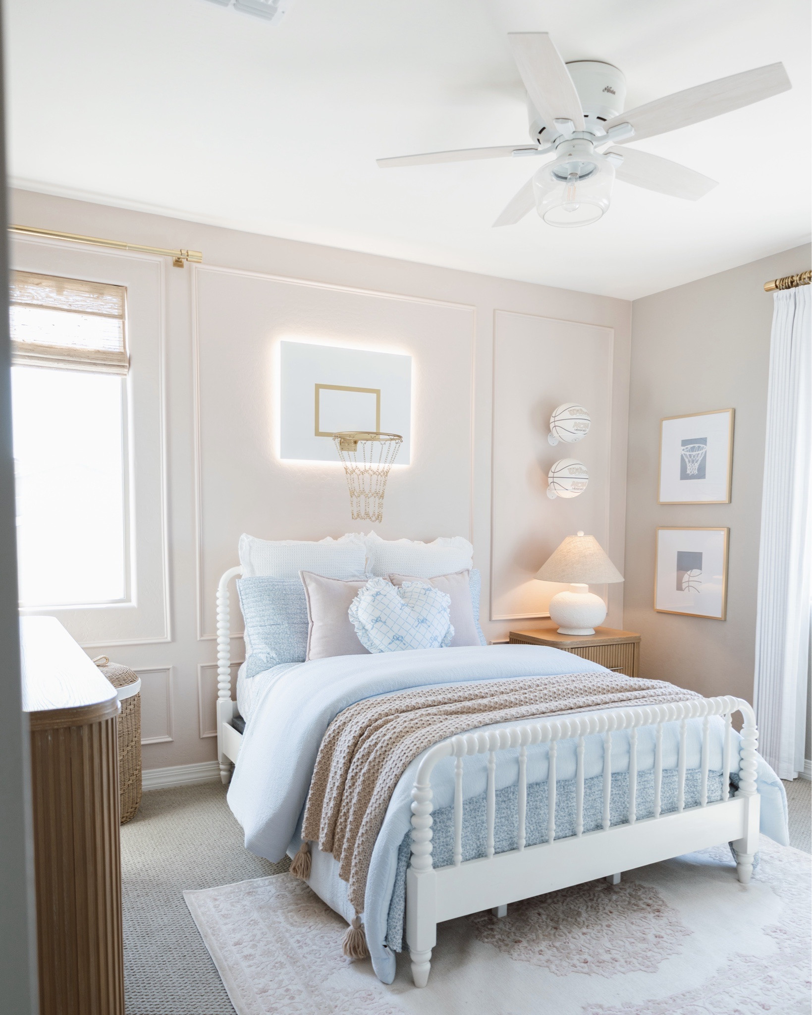 I love designing kids rooms 🎀 Dresser & Night Stand are from Hulala Home (Linked in my IG Bio under Collaborations)
Girl room - girl room decor - basketball room decor - pink decor - bow decor #girlroom #girlroomdecor 



#LTKHome #LTKSeasonal #LTKKids