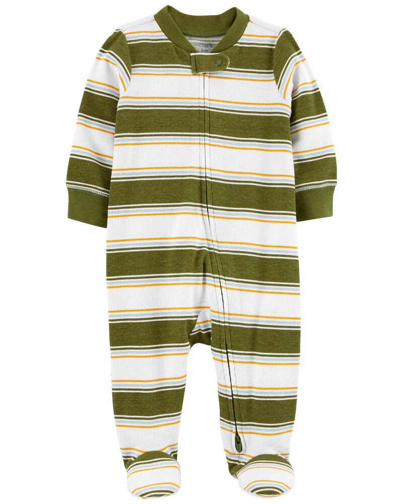 Baby Striped 2-Way Zip Cotton Sleep & Play | Carter's