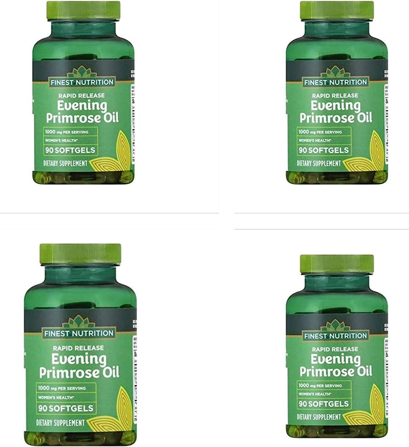 4 Packs - Finest Nutrition Evening Primrose Oil 1000mg 90.0ea Bottle | Amazon (US)