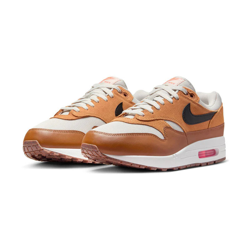 MENS NIKE AIR MAX 1 ESSENTIAL_LIGHT BONE/BLACK-FLAX-BRITISH TAN | Shop Simon
