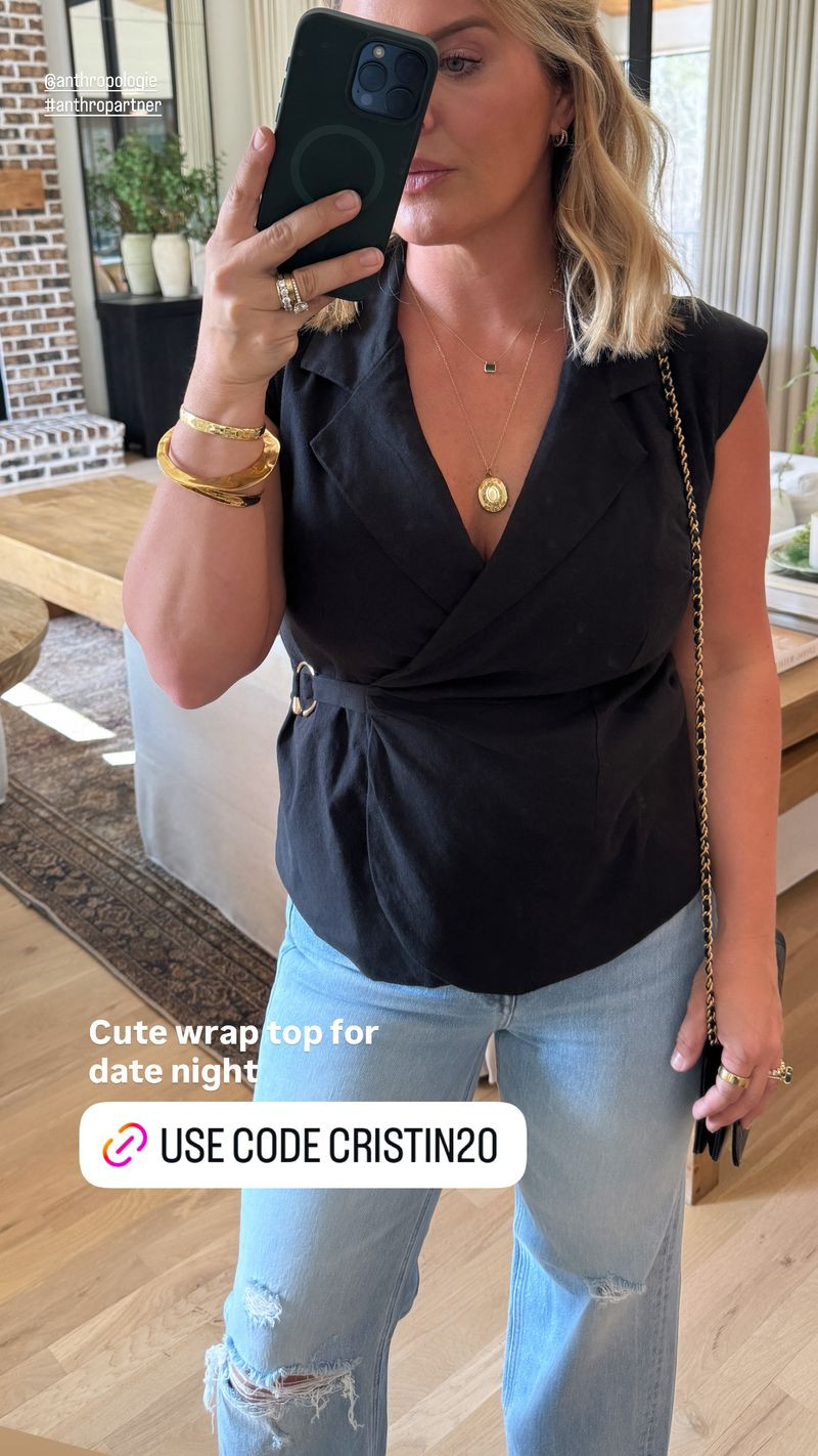 Perfect Date Night Wrap Anthro Top

use code CRISTIN 20 for 20% off 

 #LTKSeasonal