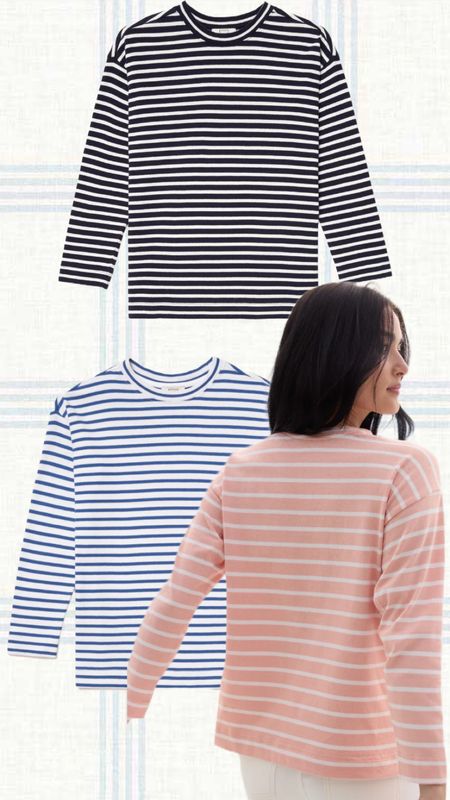 Classic spring look- stripes paired with your fave white denim 

#LTKstyletip #LTKSeasonal #LTKfindsunder100