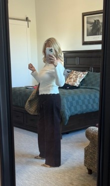 Off shoulder sweater! Brown cords and Gucci bag. Fall outfit.

#LTKItBag #LTKOver40 #LTKStyleTip