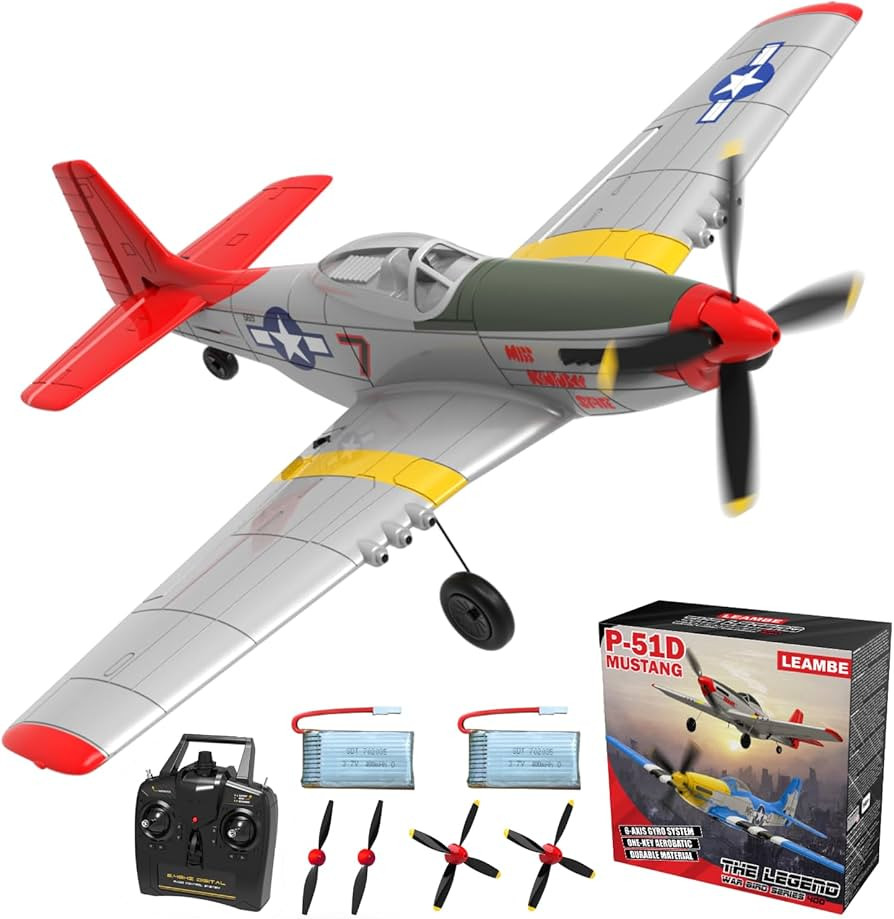 LEAMBE Remote Control Aircraft Plane, RC Plane with 3 Modes for Easy U-Turns and Control for Adul... | Amazon (US)