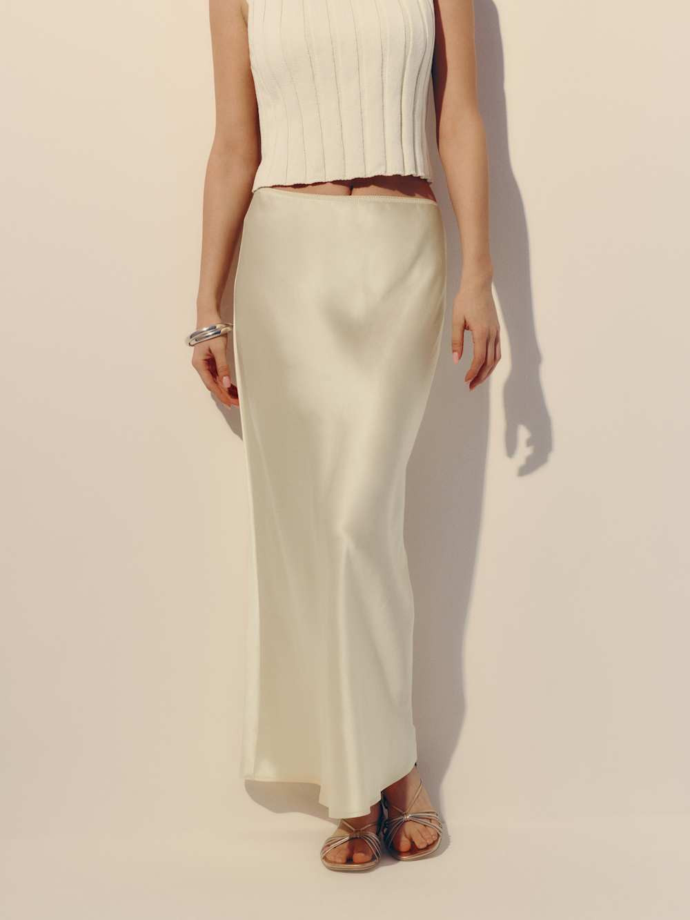 Layla Silk Skirt | Reformation (Global)