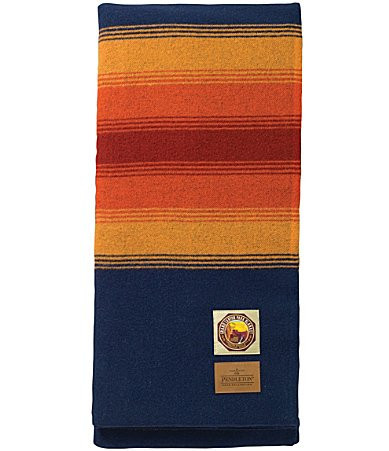 Pendleton National Park Grand Canyon Striped Wool Blanket - Multi | Dillard's