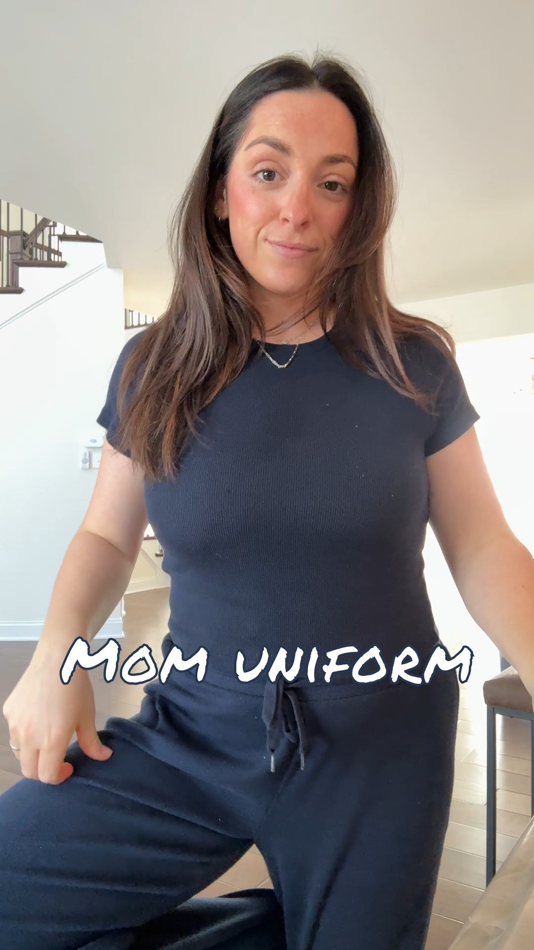 The SAHM uniform. 

Pants in petite and tall in select colors. I hemmed my pants for comfort. 

This is the cropped shirt (waist) version but I also have the regular length. Size M in both and color “admiral”.

#LTKootd #LTKmomlife #LTKPetite