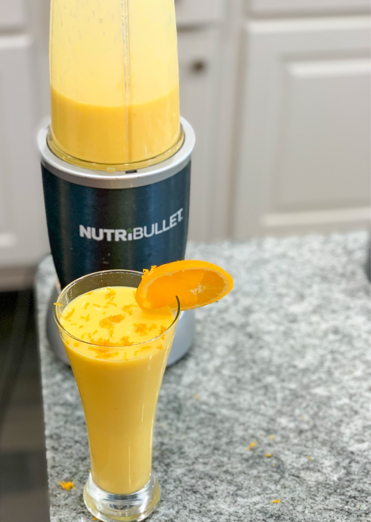I love kitchen gadgets. My Nutribullet is one of the first blenders I’ve purchased and I have to say it’s built well. Still going strong years later. It’s my go to for quick smoothies with easy cleanup when I’m in a hurry. #sunrisesmoothie #smoothie #vitaminC.

#LTKdayinmylife #LTKfitnessgoals