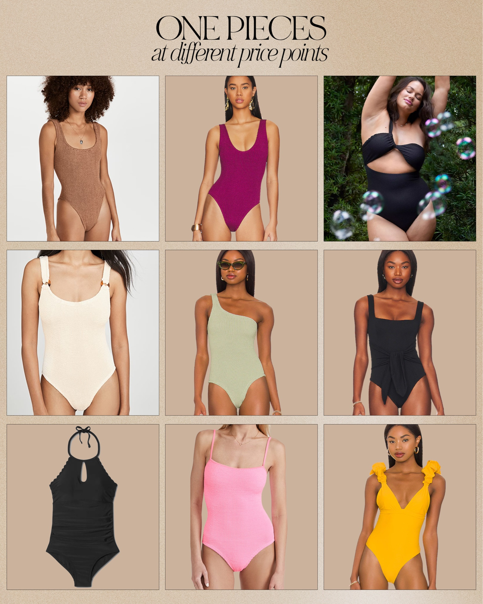 One pieces at different price points!

#LTKswim