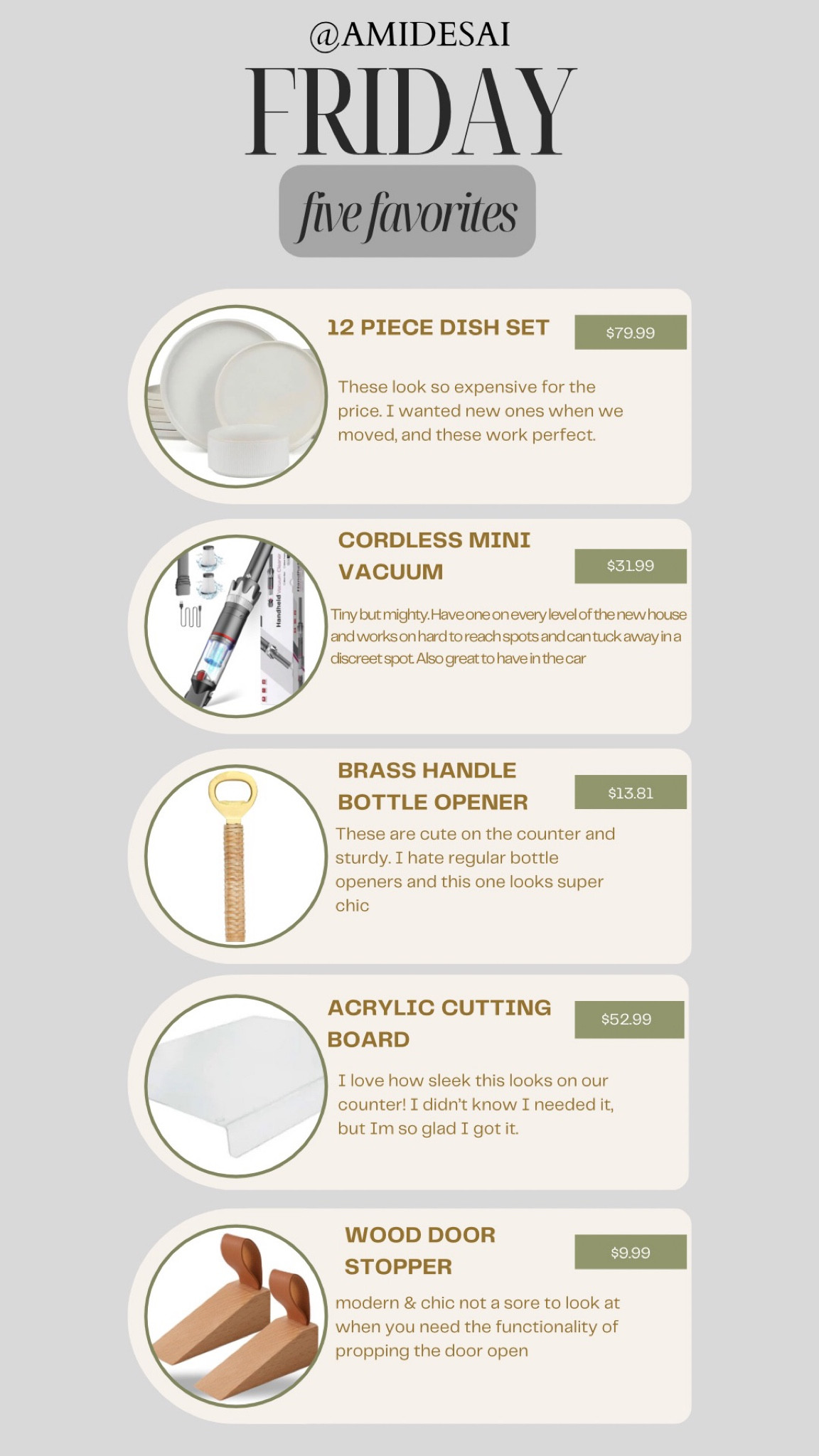 Friday top 5 favorite home items from amazon! 