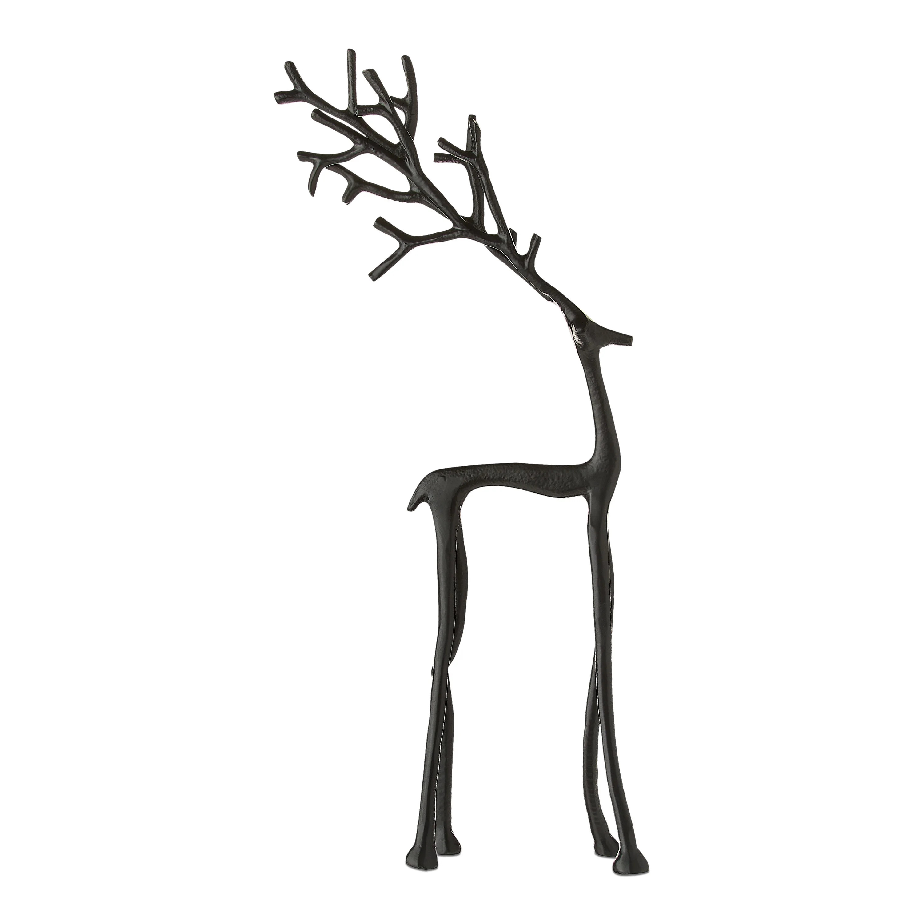 Large Metal Deer Tabletop Decoration, Black, 15.5", by Holiday Time | Walmart (US)
