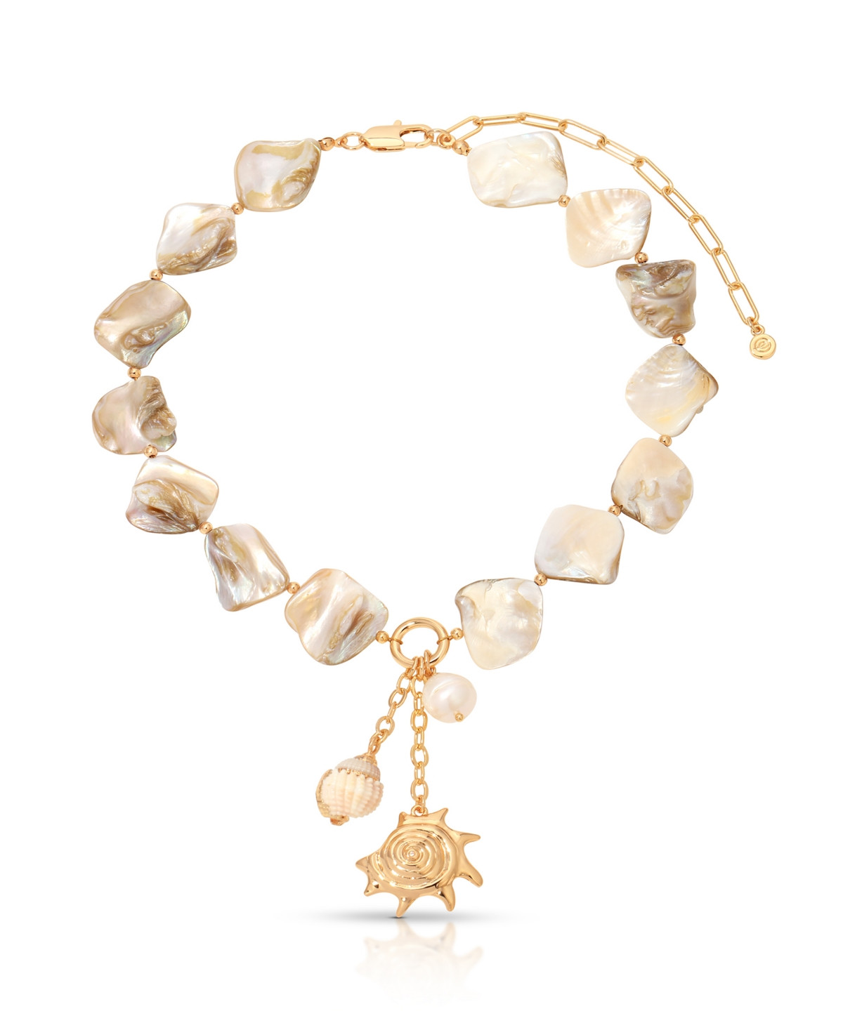 Ettika True Shell Pendant Necklace - Gold | Macy's