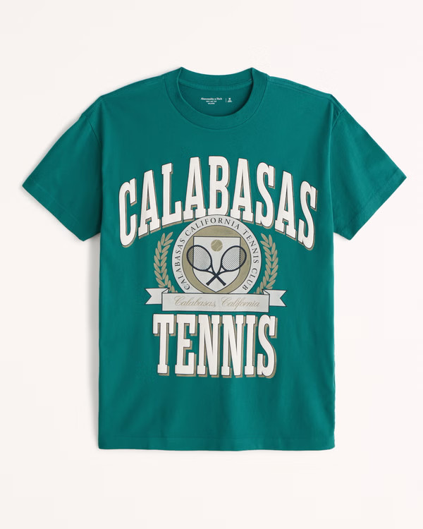 Men's Tennis Graphic Tee | Men's Tops | Abercrombie.com | Abercrombie & Fitch (US)