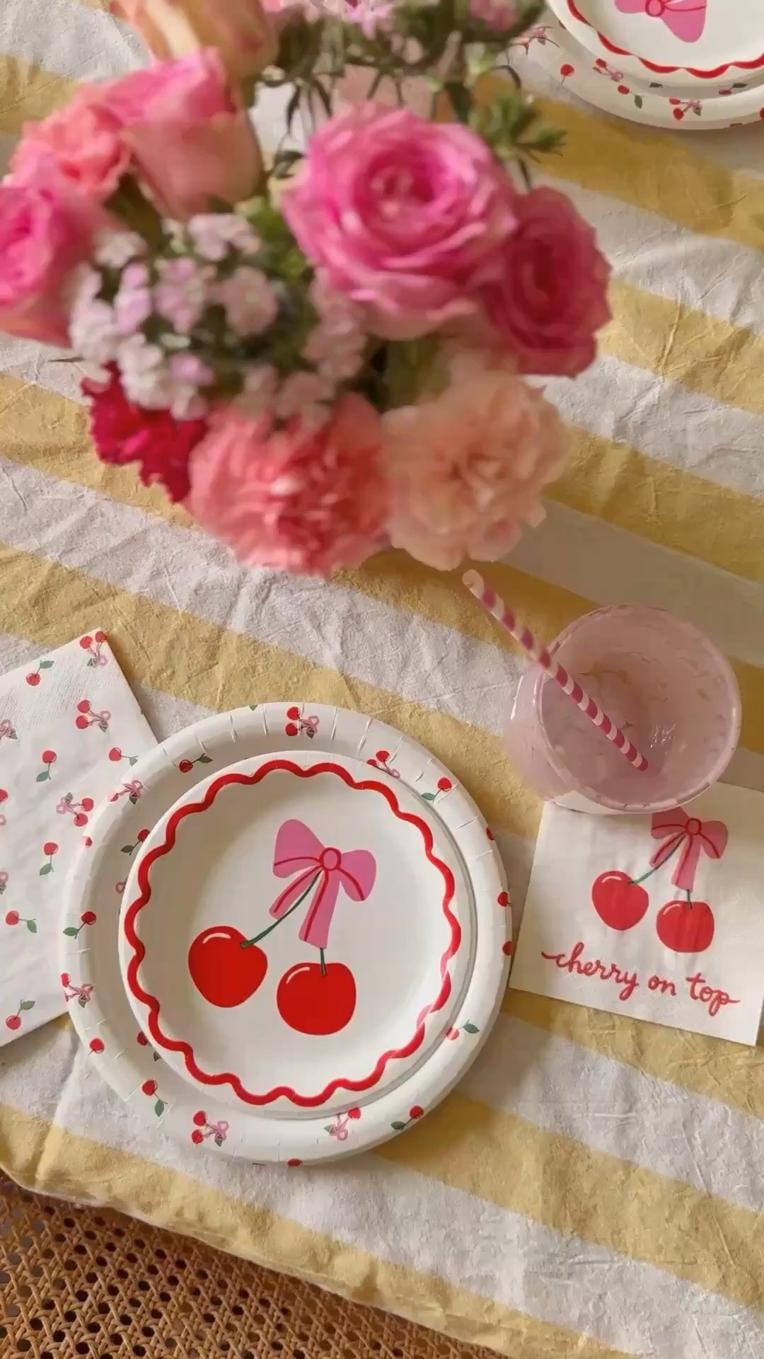 The cutest cherry 🍒 paper goods!

#LTKKids #LTKmomlife #LTKHome