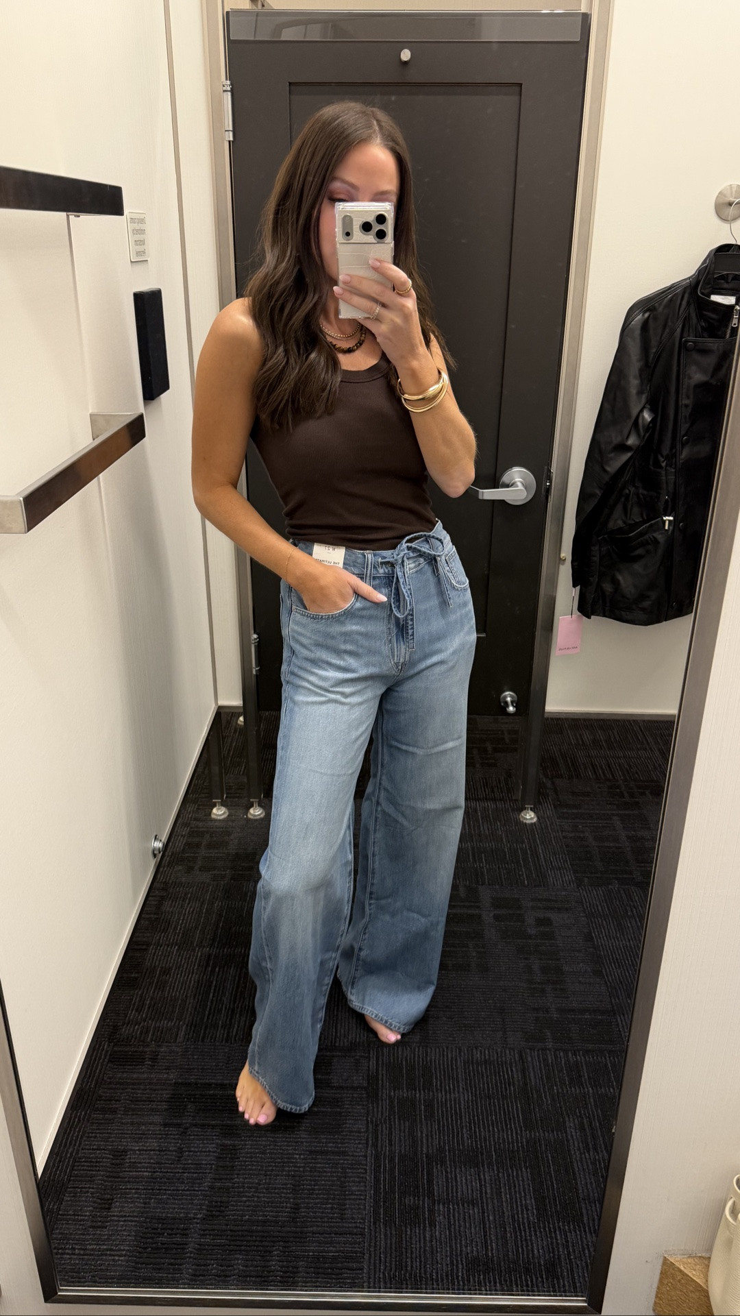 I did my true size in these but if they don’t have your size — I linked to the other style I have in these that are the same incredible material that I LOVE!

#LTKSaleAlert