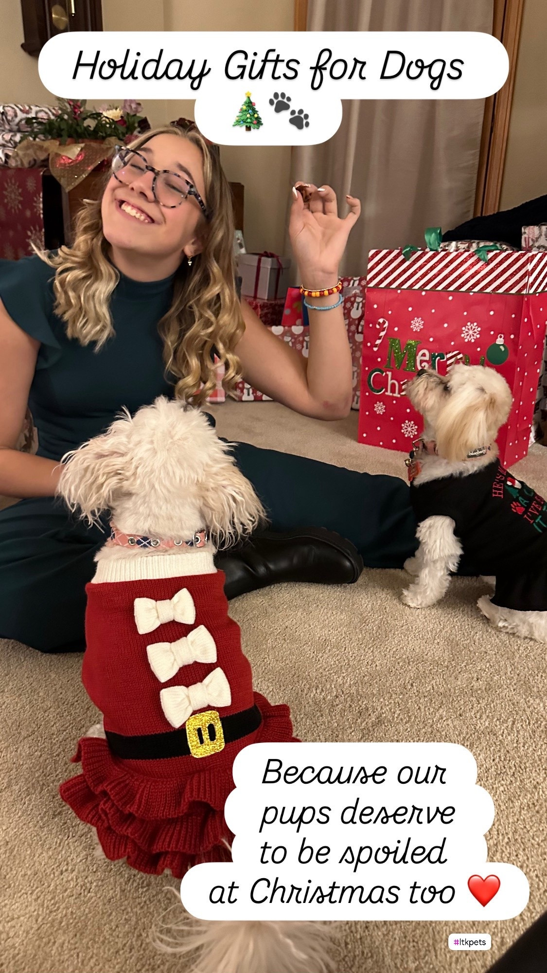 Holiday Gifts for Dogs 🎄🐾
Because our pups deserve to be spoiled at Christmas too ❤️ From festive sweaters and cozy outfits to fun toys and cute accessories, these are my favorite holiday gift ideas for dogs.

Perfect for Christmas morning, holiday photos, stocking stuffers, and dog moms who love including their pup in the festivities 🐶🎁

holiday gifts for dogs
Christmas gifts for dogs
dog holiday outfits
dog Christmas sweater
pet holiday gifts
dog stocking stuffers
gifts for dog lovers
festive dog outfits

#holidaydog
#christmasdog
#doggifts
#petgifts
#dogsofinstagram
#dogmomlife
#festivedog
#dogholiday
#ltkfinds
#ltkgiftguide
#ltkholiday
#ltkpets 


#LTKSaleAlert #LTKGiftGuide #LTKHoliday