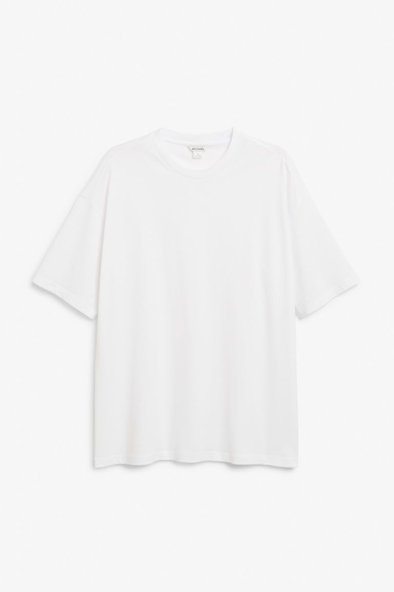 H & M - Oversized tee - White | H&M (UK, MY, IN, SG, PH, TW, HK)
