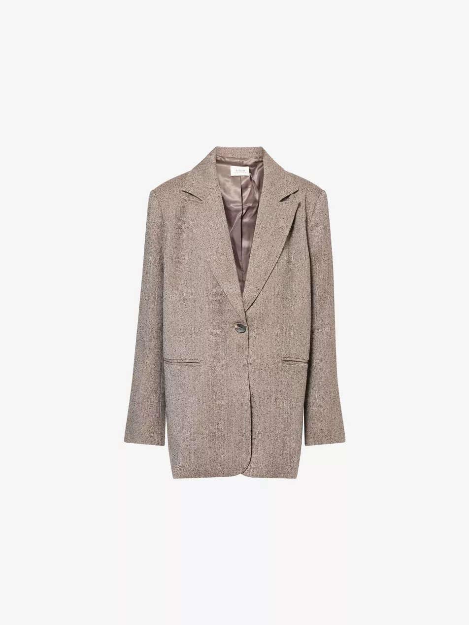 Frankie Notch-Lapels Stretch-Woven Blazer | Selfridges