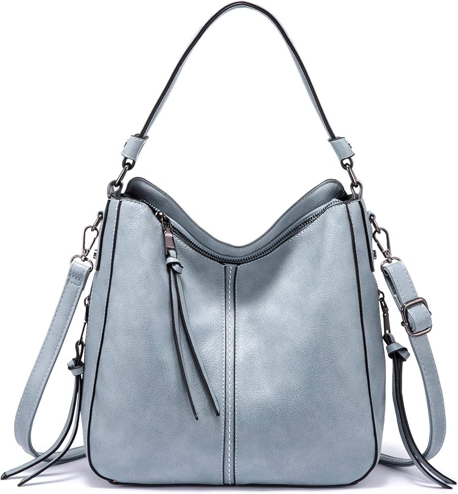 Handbags for Women Large Designer Ladies Hobo bag Bucket Purse Faux Leather | Amazon (US)