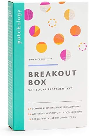 Patchology Breakout Box 3-in-1 Pimple & Acne Spots Treatment Patch Kit with 3 Nose Strips, 24 Sal... | Amazon (US)