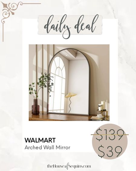 $100 OFF Walmart Home wall Mirror! 

Follow my shop @thehouseofsequins on the @shop.LTK app to shop this post and get my exclusive app-only content!

#liketkit 
@shop.ltk
https://liketk.it/4Il2R