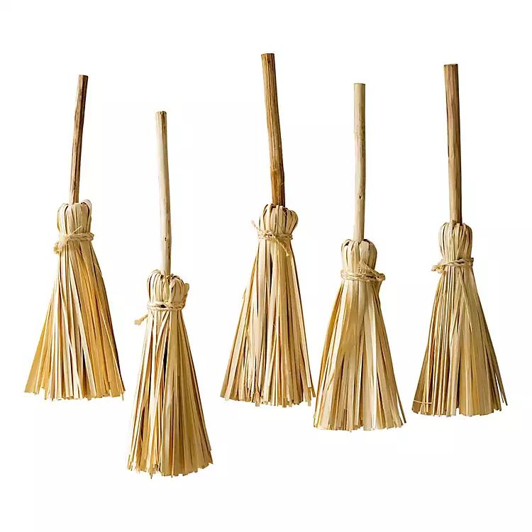 New! Witch Broom Wall Decorations, Set of 6 | Kirkland's Home