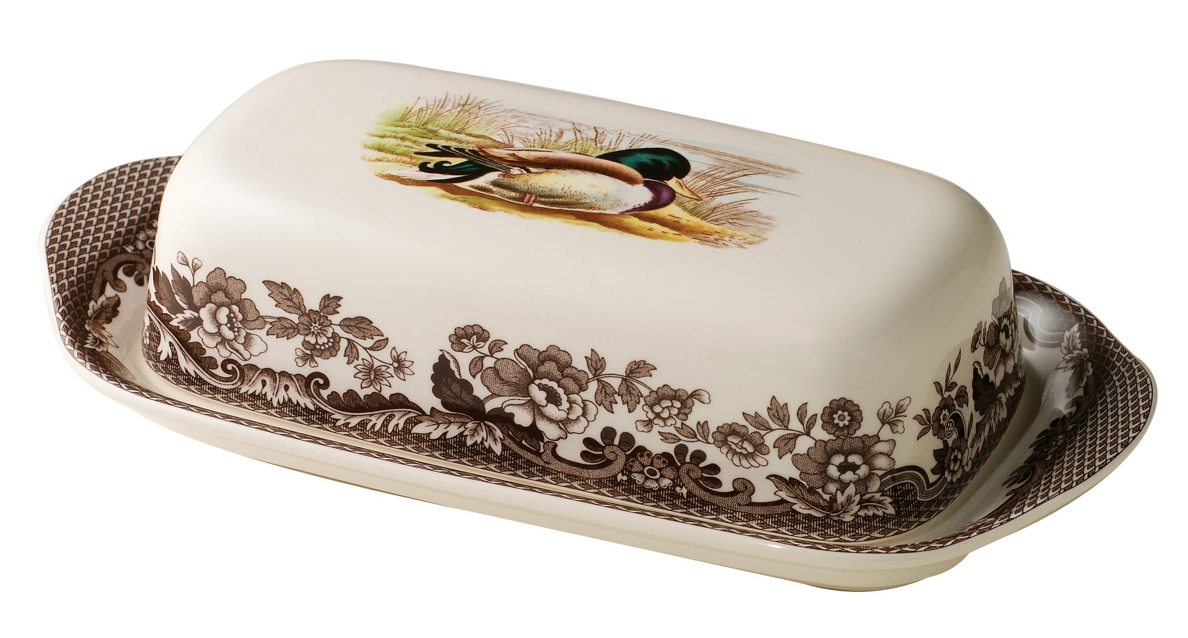Spode Woodland Covered Butter Dish Mallard | Wayfair North America